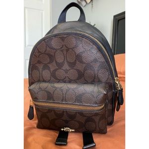 Coach Charlie  Mini Backpack Brown/Black